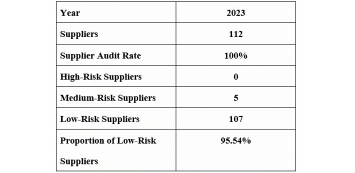 Key Supplier Grade Classification for 2023